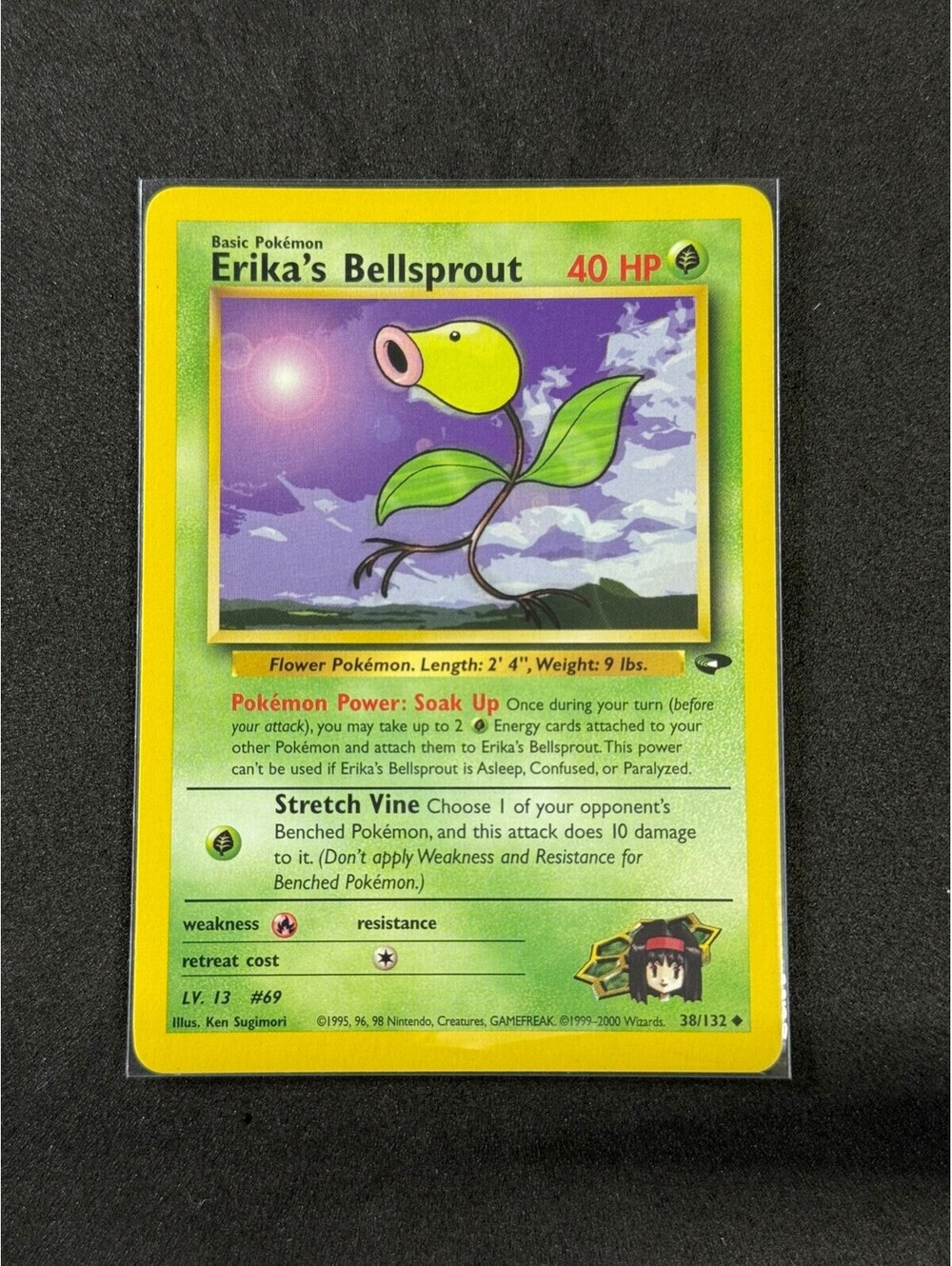 Erika's Bellsprout gym challenge Pokemon Card 38/132